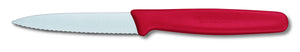 8cm Paring Knife Wavy Edge - Red