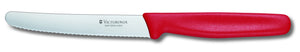 11cm Tomato/Sausage Knife  Wavy - Red