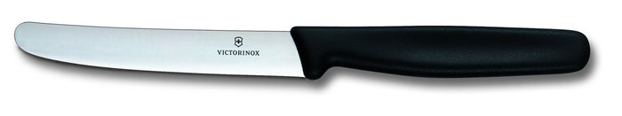 11cm Table Knife Straight Edge - Black