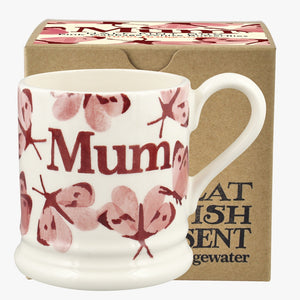 Pink Cabbage Butterly Mum 1/2 Pint Mug