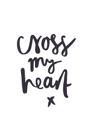 Cross My Heart | Greeting Card