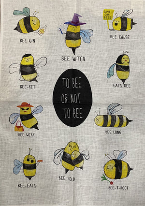 To Bee or not to Bee Tea Towel