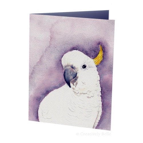 Greeting Card - Watercolour Cockatoo
