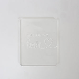 COO KIE Embosser Stamp - All Of My Love