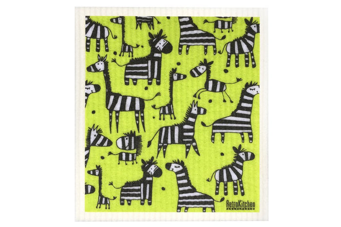 Swedish Dish Cloth - Zebras