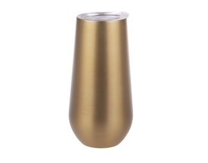S/S Double Wall Champagne Tumbler 180ml Gold