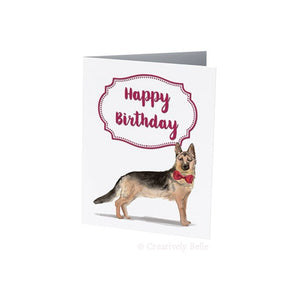 Greeting Card - German Shepard Happy Birthday