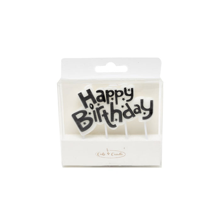 Candle Black Happy Birthday Plaque