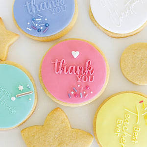 Cookie Embosser Stamp - Thank You