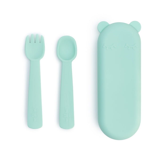 Feedie Fork & Spoon Set - Mint