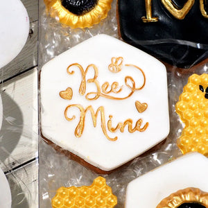 Love - Bee Mine Emboss 3D Printed Cookie Stamp