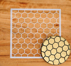 Cookie Stencil Beehive Honeycomb