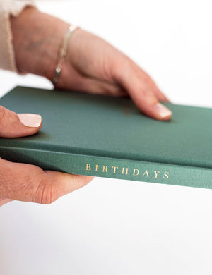 Birthday Book - Eucalypt Green
