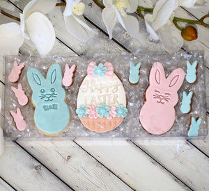 Easter - Bunny Face Emboss 3D Printed Cookie Stamp Set (2 pce)