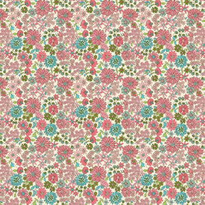 Canvas Runner - Retro Pink Flowers