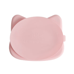 Tiny Stickie Plate Cat  - Powder Pink