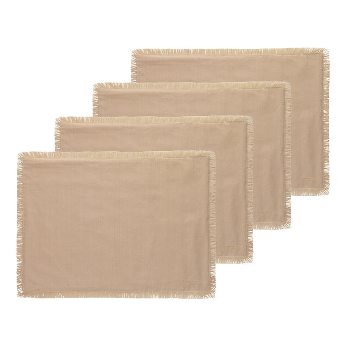 Fray Set of 4 Placemats Apricot