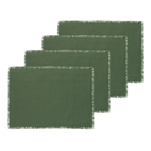 Fray Set of 4 Placemats Dill