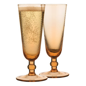 Aveline Set of 4 Champagne Flutes 150ml Marigold