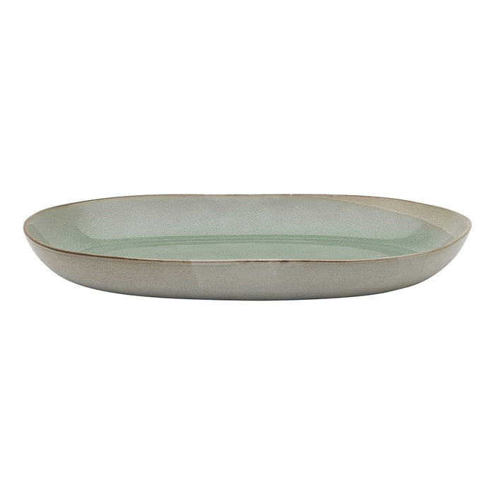 Galet Shallow Oval Bowl 36cm Sage