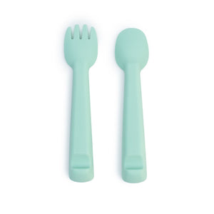 Feedie Fork & Spoon Set - Mint