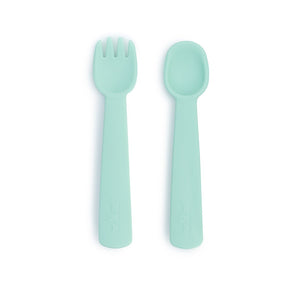 Feedie Fork & Spoon Set - Mint