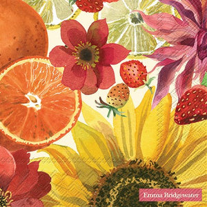 Paper Lunch Napkins - Emma Bridgewater Fruits & Flowers Cream