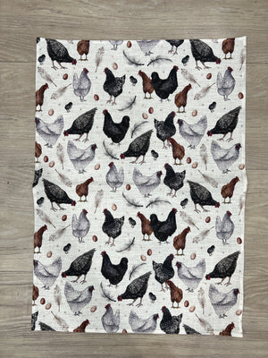 Chicken & Egg Tea Towel