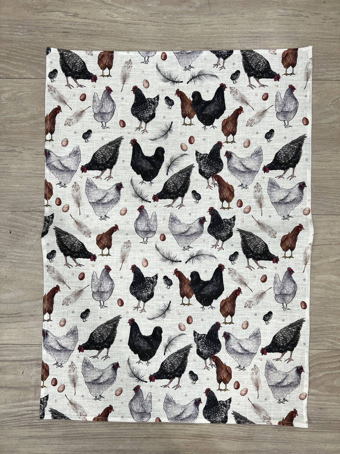 Chicken & Egg Tea Towel