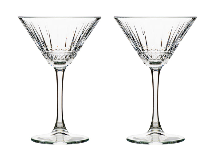 Cocktail & Co Atlas Martini Glass 220ML Set of 2 Gift Boxed