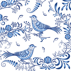 Luncheon Napkins - Porcelain Bird