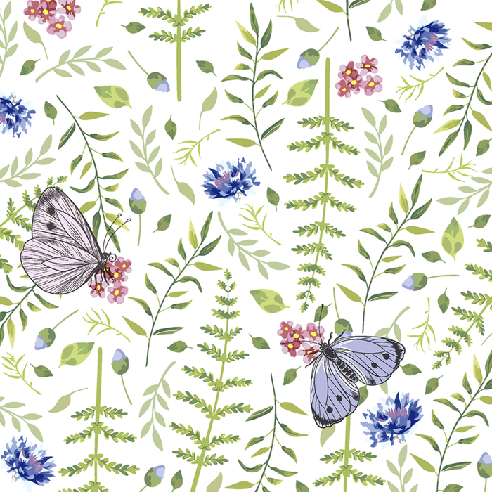 Luncheon Napkins - Nature Butterflies