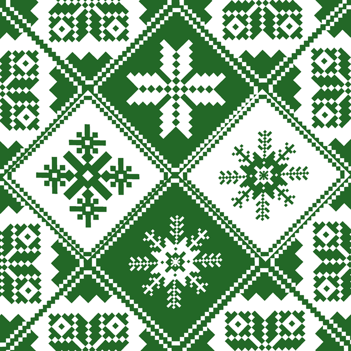 Luncheon Napkins - Traditions Green