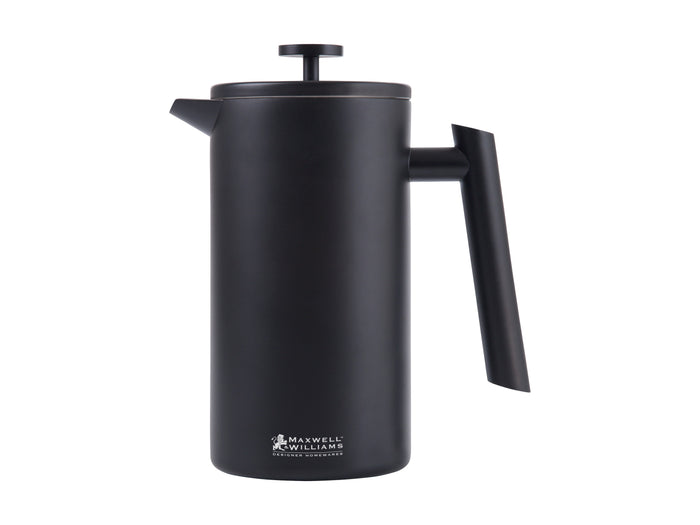 Blend Robusta Double Wall Plunger 1L Black Gift Boxed