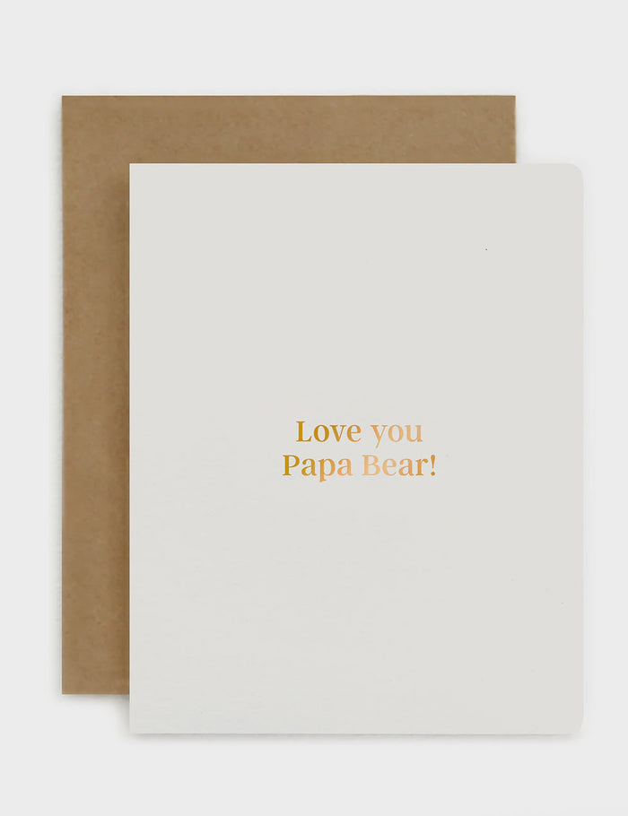 Greeting Card- Love You Papa Bear