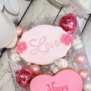 Love - Love (Script) Emboss Cookie Stamp