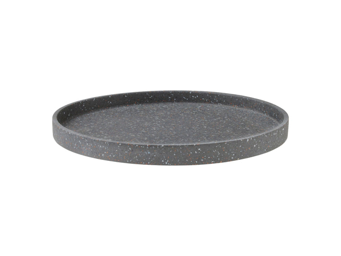 Livvi Terrazzo Round Serving Tray 26cm Charcoal Gift Boxed