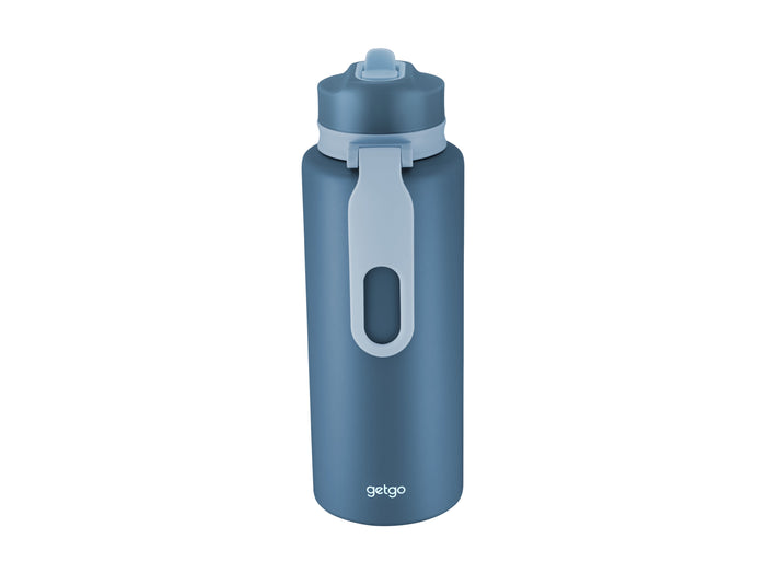 getgo Double Wall Insulated Sip Bottle 1L Blue Gift Boxed