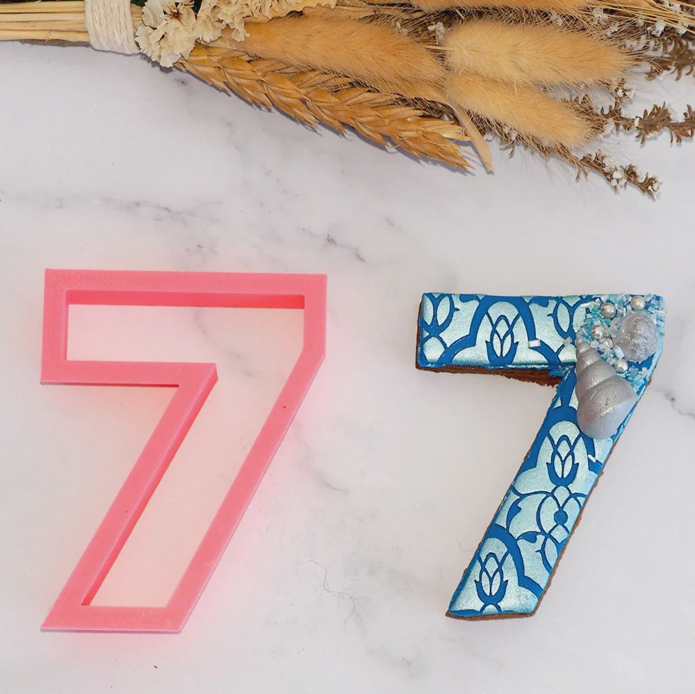 Cutter 7 Number 7 (Seven) 3D Printed Cookie Cutter – Bake, Table & Tea