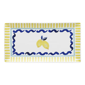 Riviera Rectangle Platter 29.5cm Lemon