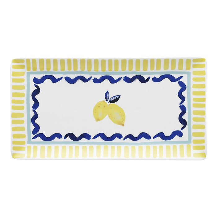 Riviera Rectangle Platter 29.5cm Lemon