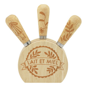 Le Fromage 4 Piece Wooden Cheese Set