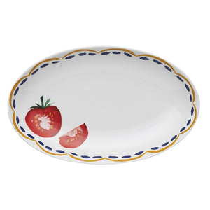 Cucina Oval Platter 32cm Tomato