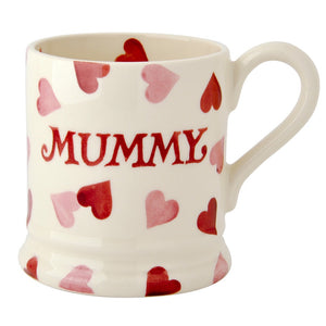 Pink Hearts Mummy 1/2 Pint Mug