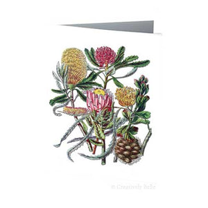 Greeting Card - Protea Family Vintage