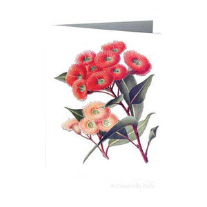 Greeting Card - Red Flowering Gum Vintage