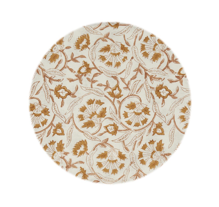 Sorento Floral Round Cotton Tablecloth