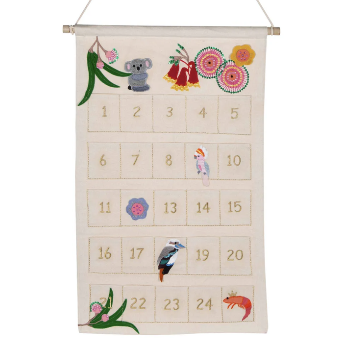 Native Australiana Applique Advent Calender