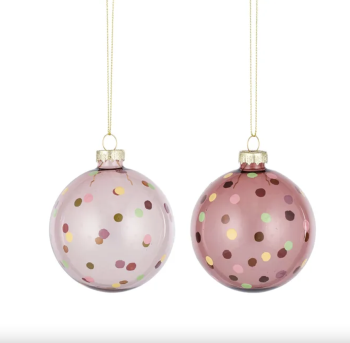 Sparkles Bauble 8cm Assorted