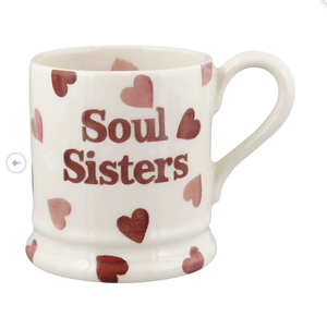 Pink Hearts Soul Sisters 1/2 Pint Mug